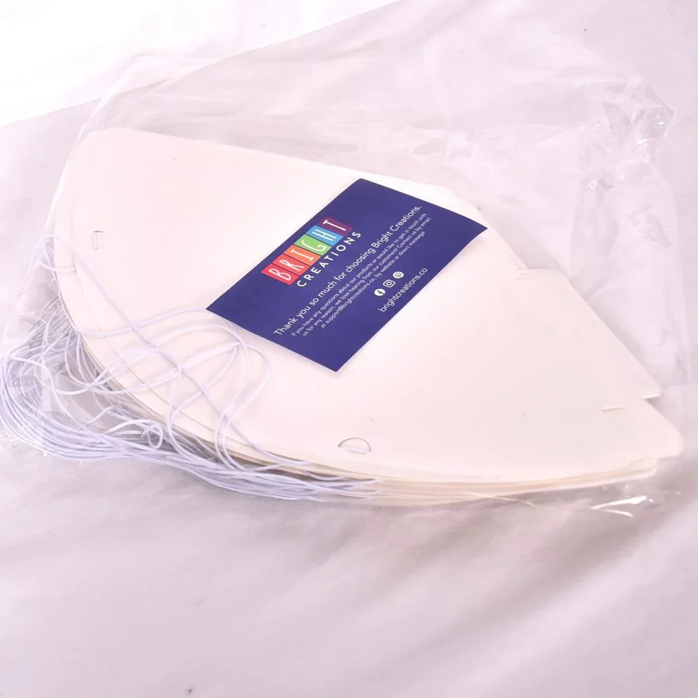Kids Birthday Party Supplies Cone Hat White 6 in Open Pack 32 Hats